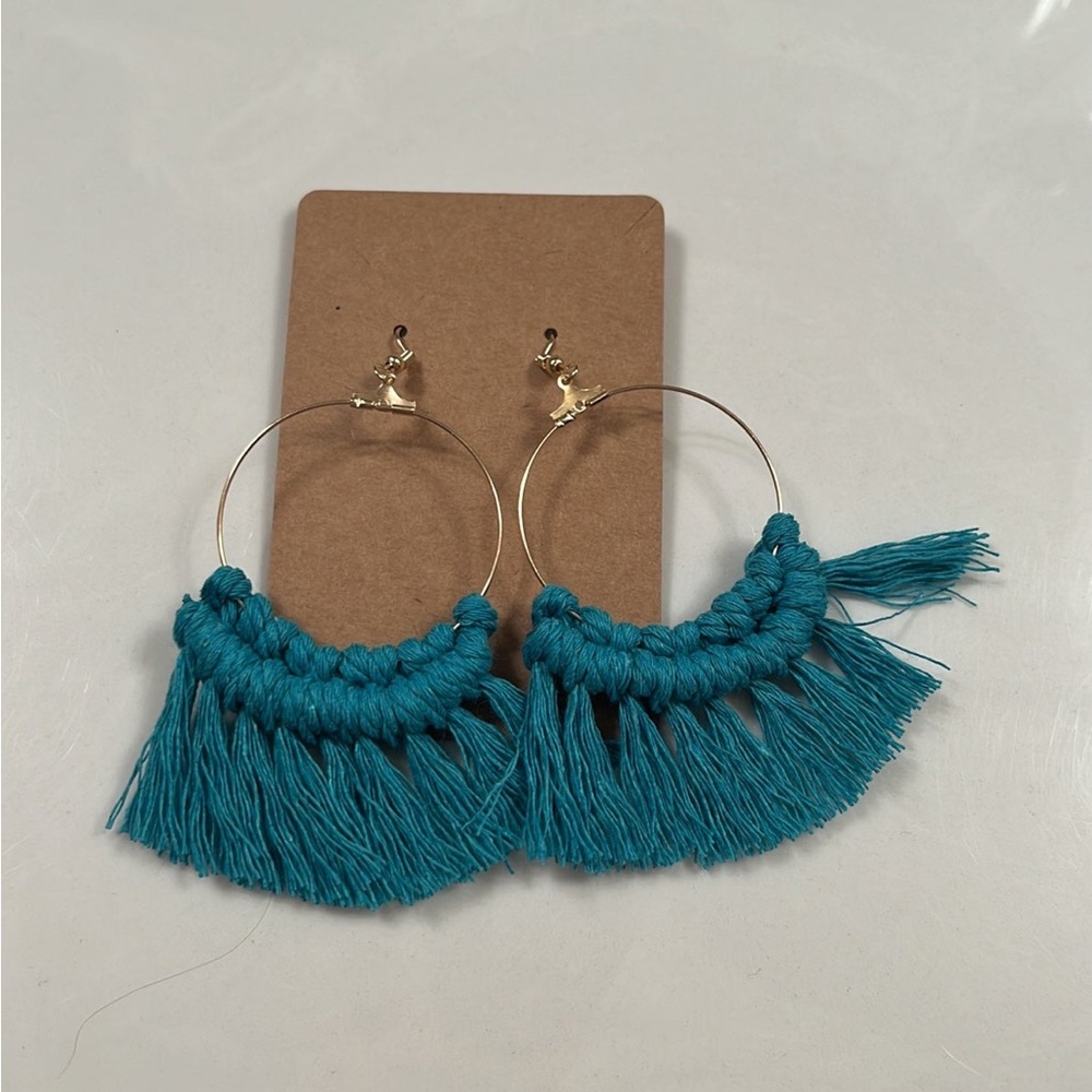 Handmade Macrame Tassel Earrings